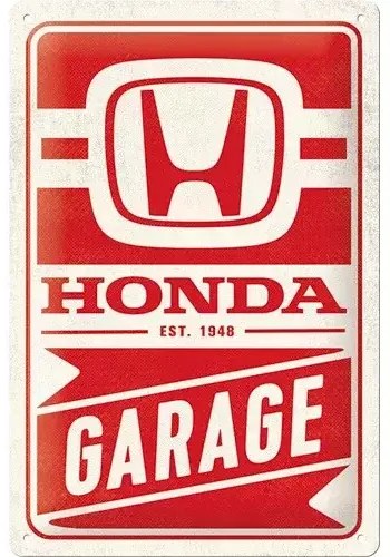 Μεταλλική πινακίδα Honda AM - Garage