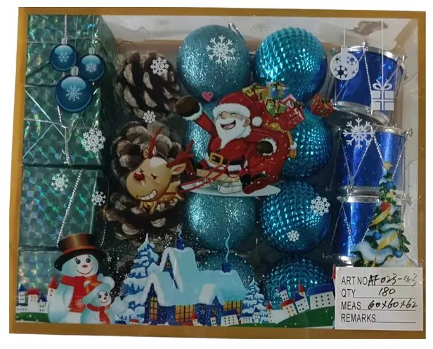 Σετ Χριστουγεννιάτικα Στολίδια 4εκ. 20τεμ