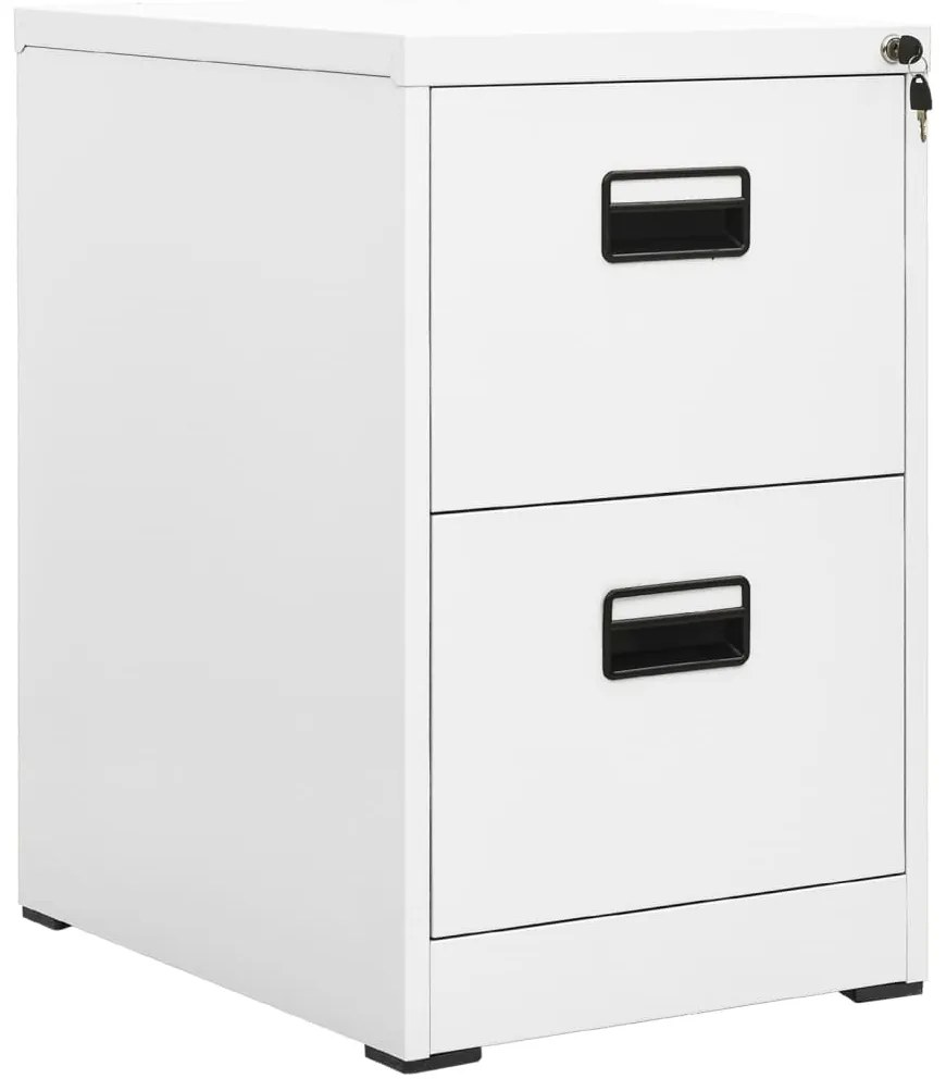 vidaXL Αρχειοθήκη Λευκή 46 x 62 x 72,5 εκ. από Ατσάλι