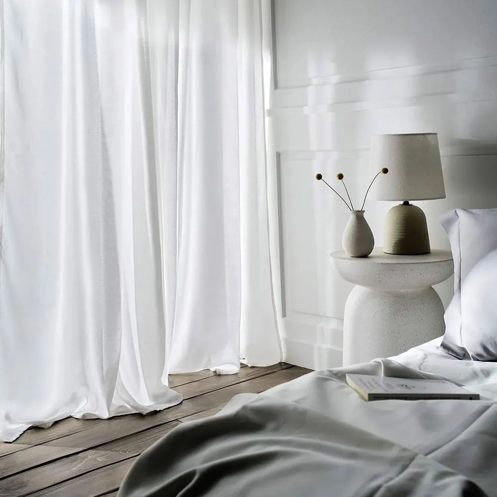 Κουρτίνα Renata 506/05 AW24 Με Σιρίτι Off White Gofis Home 140X280 140x280cm Bamboo-Πολυέστερ