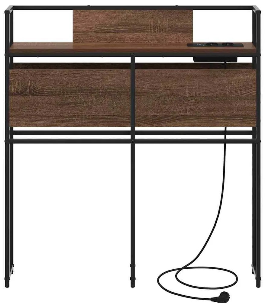 vidaXL Κεφαλάρι Αποθήκης Καφέ δρυς 75 cm Επεξεργασμένο ξύλο
