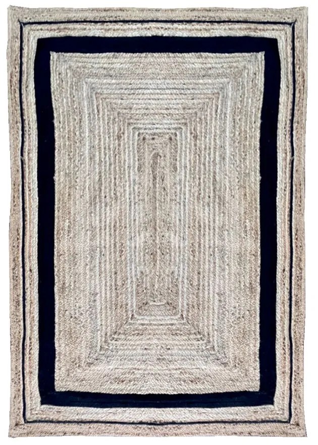 REVA ΧΑΛΙ ΓΙΟΥΤΑ ΒΑΜΒΑΚΙ ΦΥΣΙΚΟ ΜΑΥΡΟ 200x300cm - 029136
