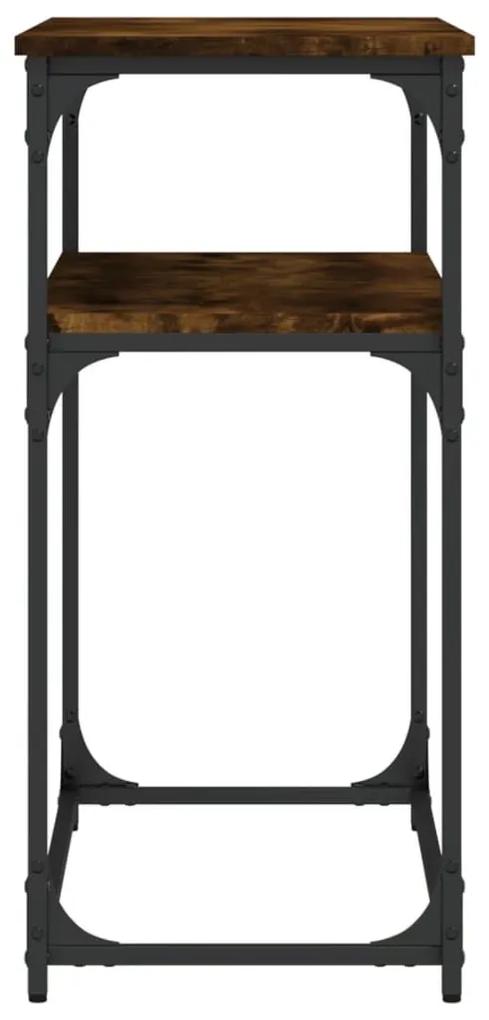 Τραπέζι Κονσόλα Καπνιστή Δρυς 100x35,5x75 εκ. Επεξεργ. Ξύλο - Καφέ