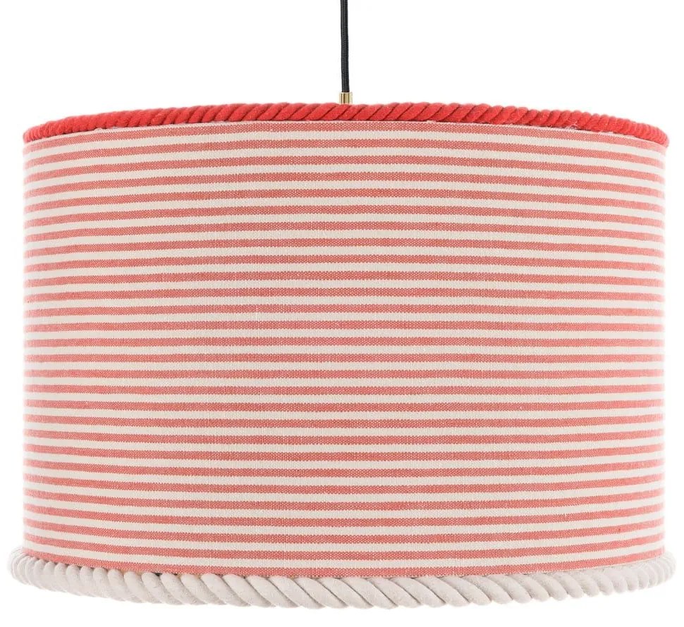 Φωτιστικό Οροφής Rhubarb Cl50446 Ø55X30 E27 White-Red Mindthegap Metal, Fabric