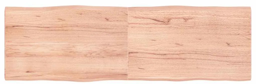 vidaXL Επιφ Τραπεζιού Αν Καφέ 160x50x(2-4)εκ.Ακατέργ. Μασίφ Ξύλο Δρυός