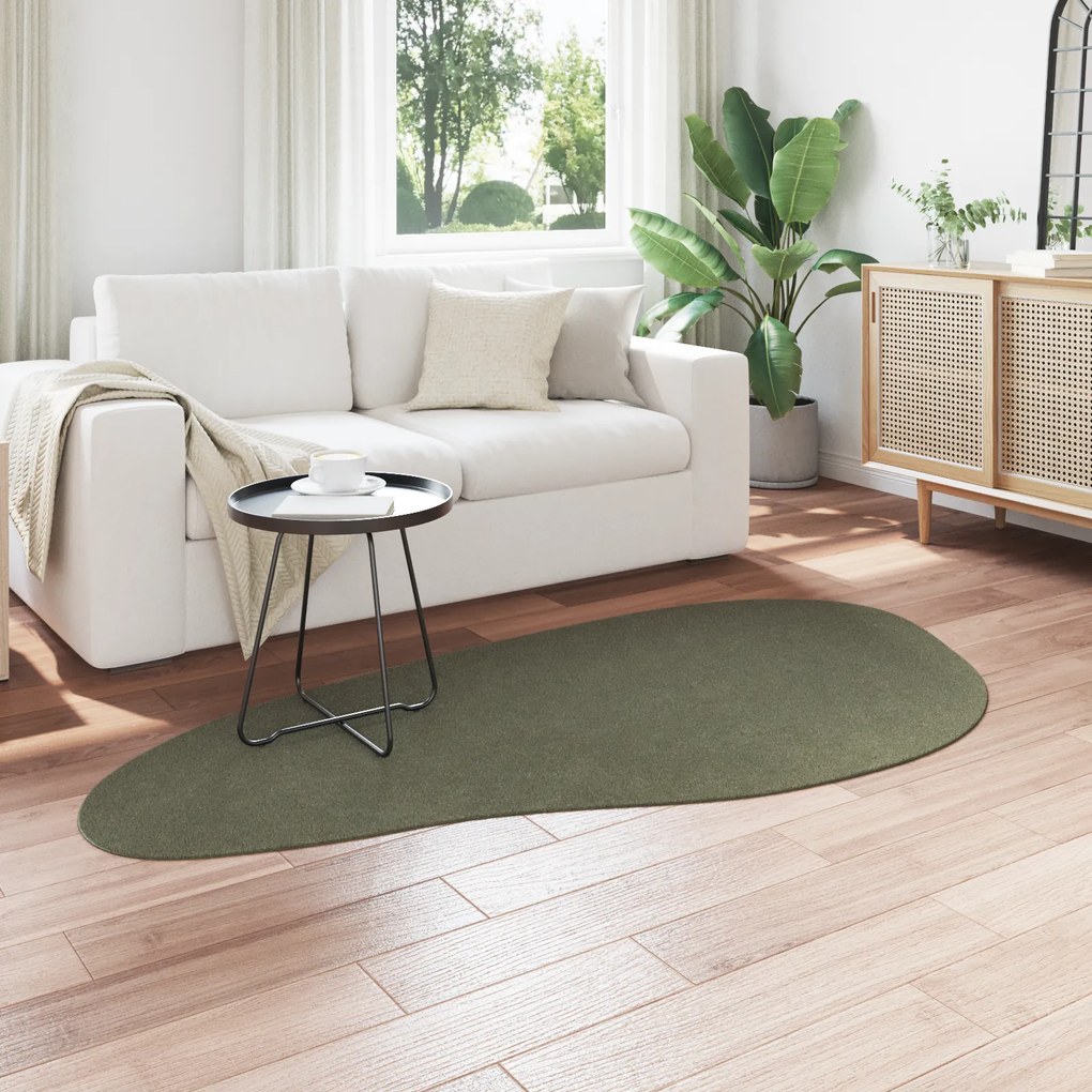 vidaXL Χαλί Δασικό Πράσινο 100 x 200 cm Μαλλί