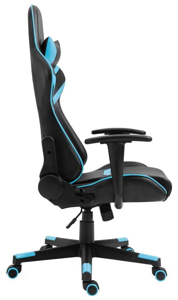 Πολυθρόνα Γραφείου Gaming BF9050 Pvc Μαύρο/Μπλε