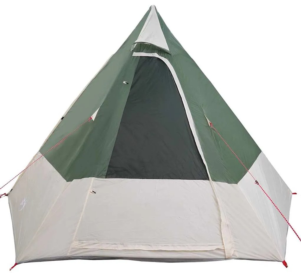 vidaXL Σκηνή Camping Πράσινο 482 x 360 x 227 εκ Πολυεστέρας