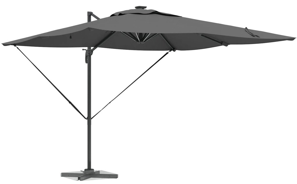 vidaXL Ομπρέλα Cantilever Roma 286 x 285 x 270 εκ. Αλουμίνιο