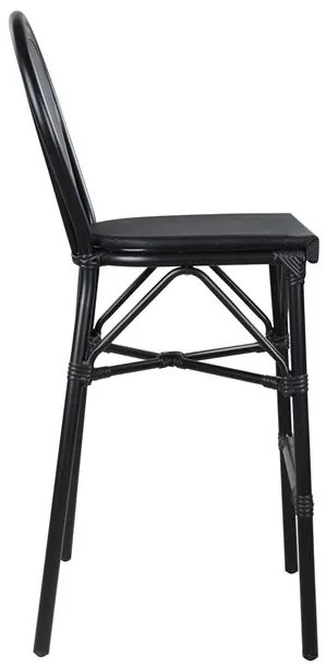 ΣΚΑΜΠΟ ΑΛΟΥΜΙΝΙΟΥ AZARIA HM5060 BAMBOO LOOK ΜΑΥΡΟ ΜΕ TEXTLINE 44x52x115Υεκ.