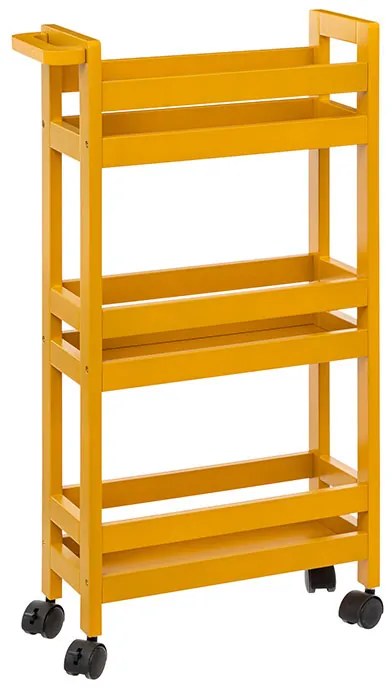 Τρόλεϊ/Ραφιέρα 3 Θέσεων (40x15x75) F-V Wheels Trolley Moutarde 174762K