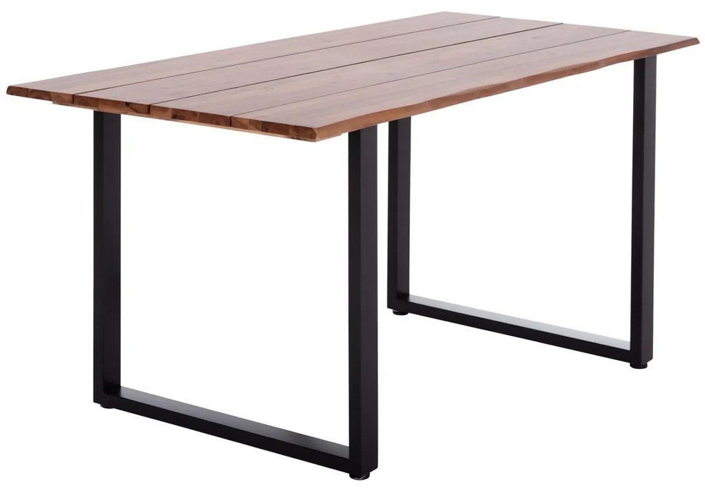 Τραπέζι Τραπεζαρίας FRIGGO Ξύλο Ακακίας πάχους 2,6εκ. σε Φυσικό 140x80x76Υεκ. 140x80x76 εκ.