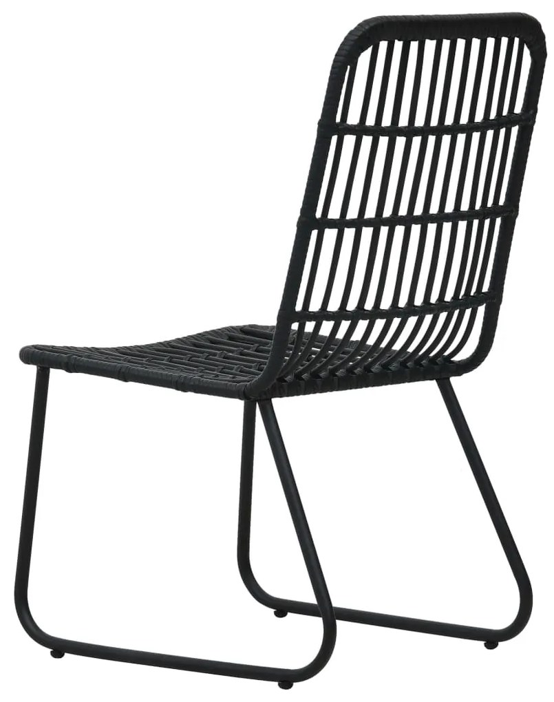 vidaXL Σετ Τραπεζαρίας Εξωτερικού Χώρου 5 τεμ. από Συνθ. Ρατάν/Γυαλί