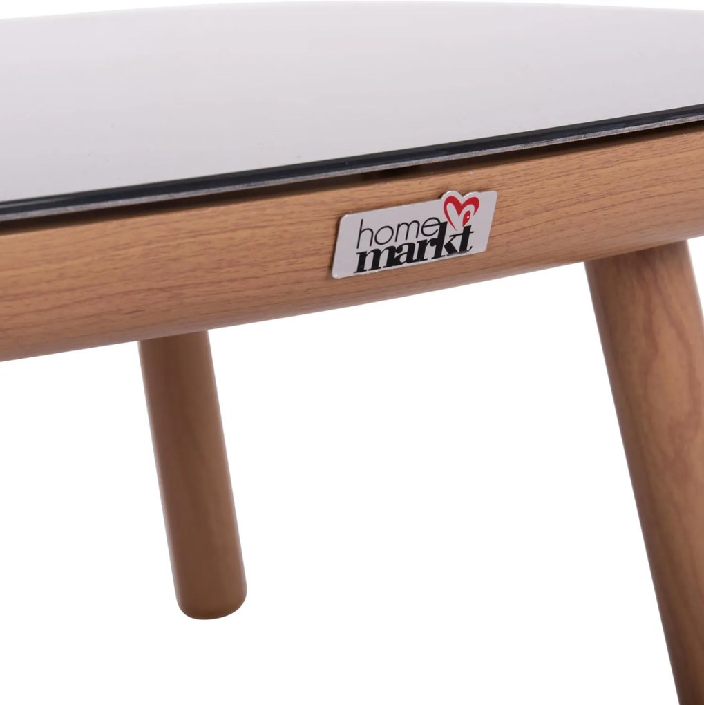 Σετ Κήπου Σαλόνι KRΟM C6360.02 5 τεμ. Αλουμίνιο - Σχοινί Strap - 3D PRINTED Glass 210x85x74 εκ.