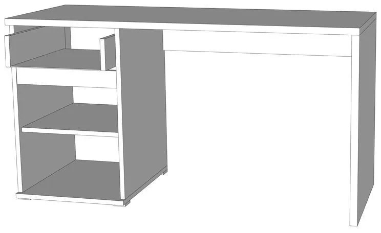 Γραφείο Jan Sonoma - Λευκό 130x50x75,5 εκ.