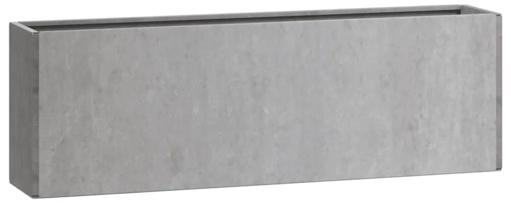 vidaXL Γλάστρες Τοίχου 2τεμ Σκουρ. 53x10x17εκ. Ατσάλι Σκληρ. στον Αέρα