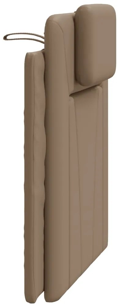 vidaXL Μαξιλάρι για Κεφαλάρι Viana Καπουτσίνο 90 εκ. από Συνθετικό Δέρμα