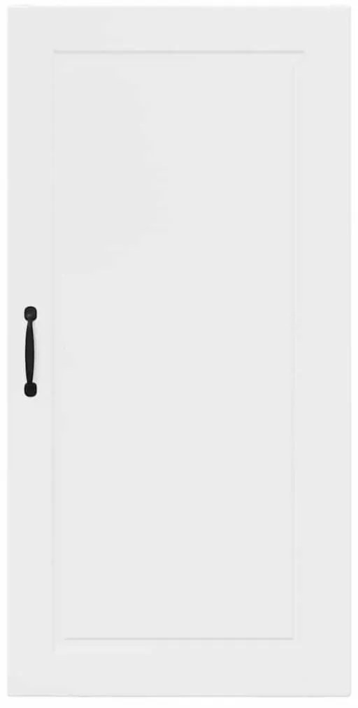 vidaXL Κρεμαστό ντουλάπι κουζίνας με ράφι Υψηλής γυαλάδας λευκό