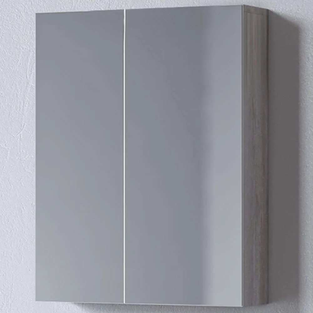 Καθρέπτης Μπάνιου Με Ντουλάπι Omega 3MOM050GO0W 50x14x65cm Grey Oak Μελαμίνη