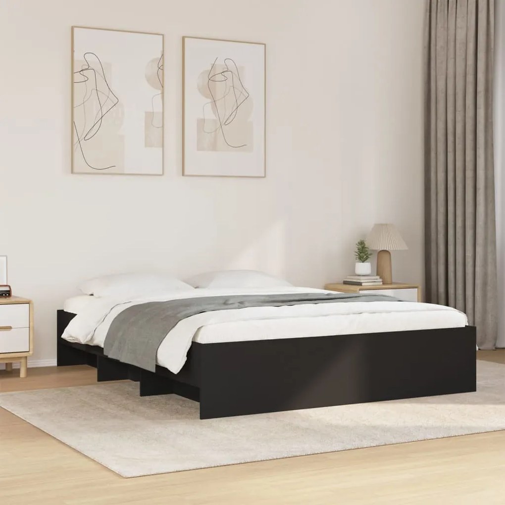 vidaXL Πλαίσιο κρεβατιού χωρίς στρώμα 160x200 εκ. Επεξεργασμένο Ξύλο