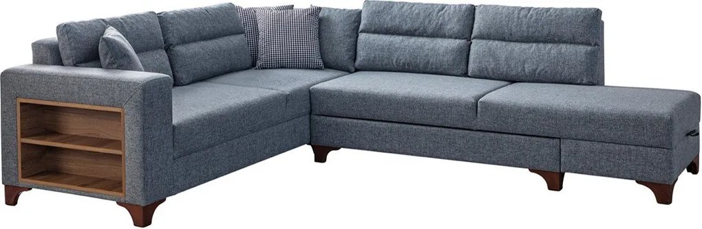 Corner Sofa-Bed Tloft Left - Grey Grey