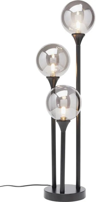 Φωτιστικό Επιτραπέζιο  Al Capone Tre Γυαλί Μαύρο 18*18*83εκ. - Μαύρο