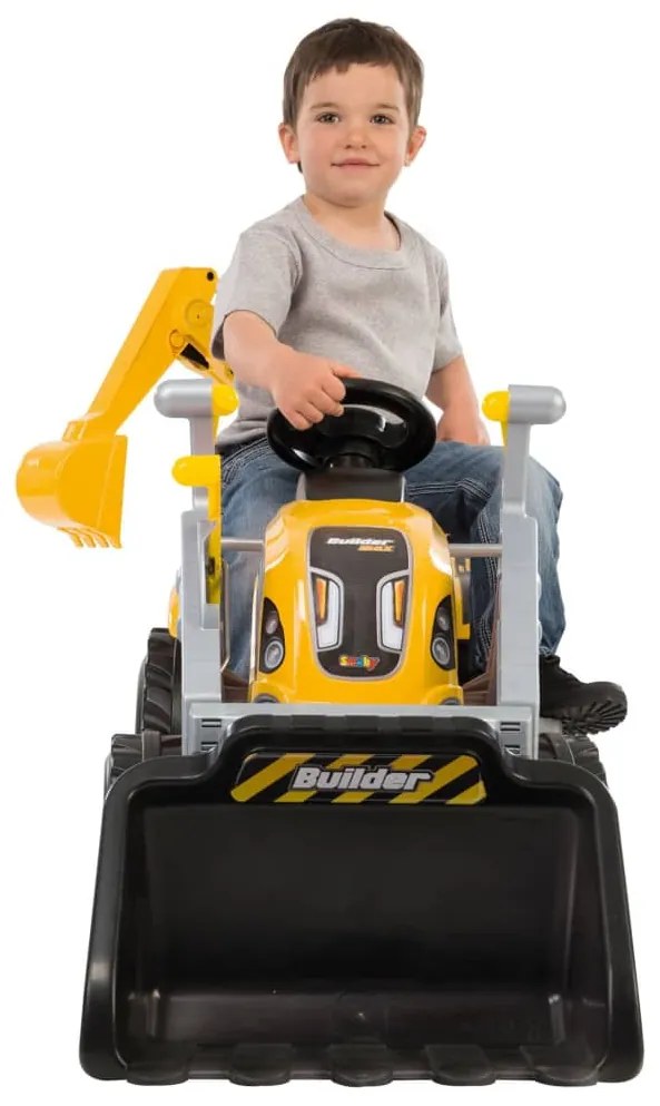 Smoby 428069  Kids Tractor and Trailer "Builder Max" Yellow and Black