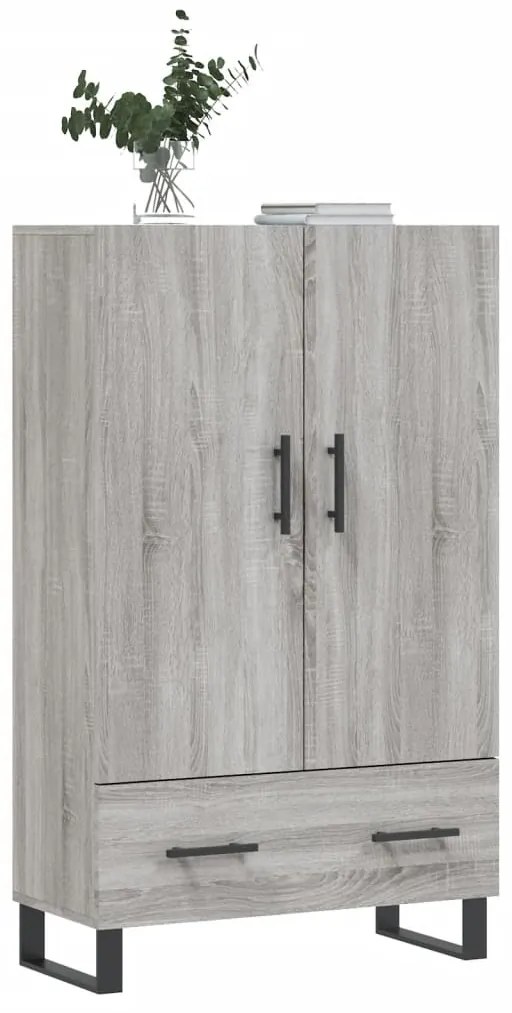 vidaXL Ντουλάπα Γκρι Sonoma 69,5 x 31 x 115 εκ. από Επεξεργασμένο Ξύλο