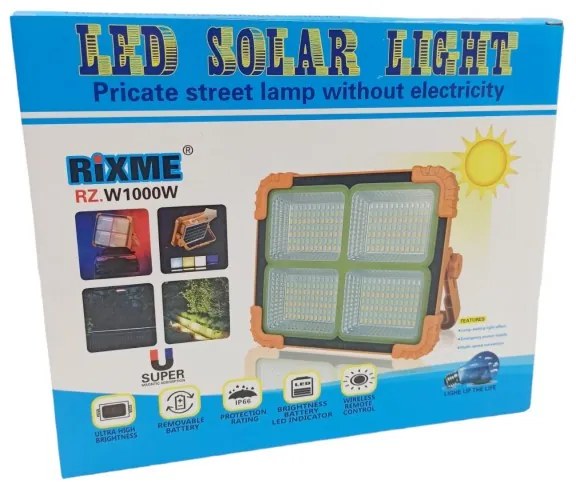 LED ΗΛΙΑΚΟΣ ΠΡΟΒΟΛΕΑΣ ΕΚΤΑΚΤΗΣ ΑΝΑΓΚΗΣ ΕΠΑΝΑΦΟΡΤΙΖΟΜΕΝΟΣ RZ-1918-RZ-1918