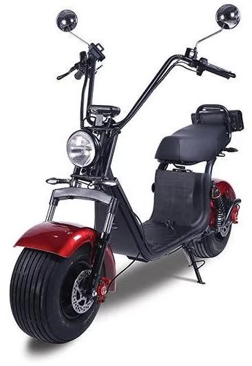 Ηλεκτρικό Scooter 2000W Δίκυκλο Chopper Ψηφιακές Λειτουργίες EEC Emoov X20 Eurolamp 960-10050 Κόκκινο