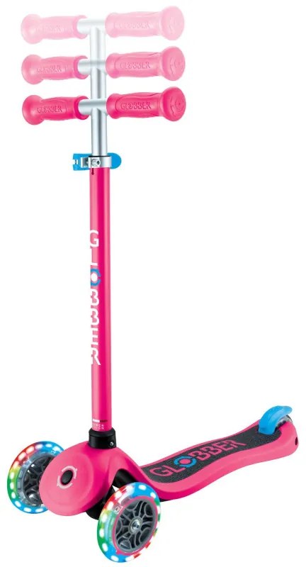 Globber Scooter Primo Lights V2 Fuchsia