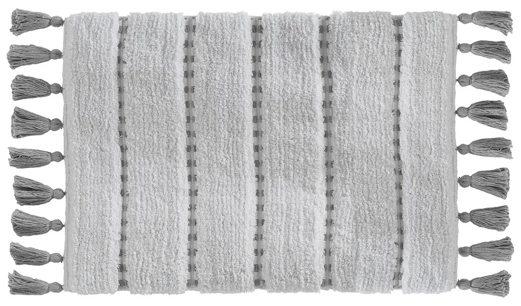 Πατάκι Μπάνιου (50x75) F-V Pompom Grey 174631B