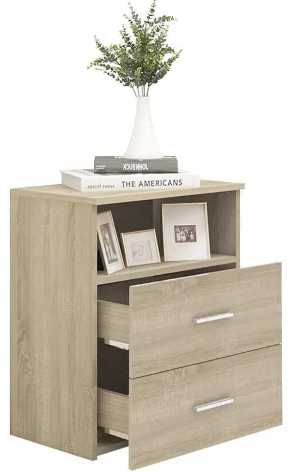 vidaXL Κομοδίνο Sonoma Δρυς 50 x 32 x 60 εκ.