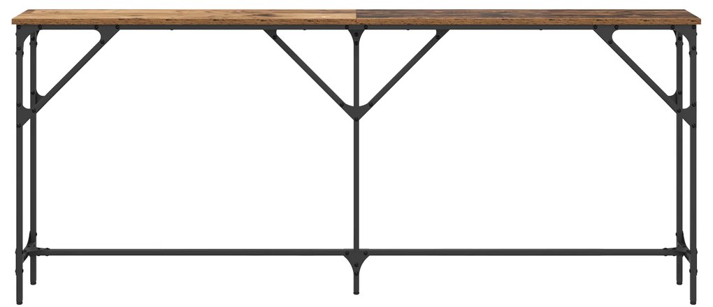 vidaXL Τραπέζι Κονσόλας Παλιό Ξύλο 180x23x75 εκ. Κατασκευασμένο Ξύλο