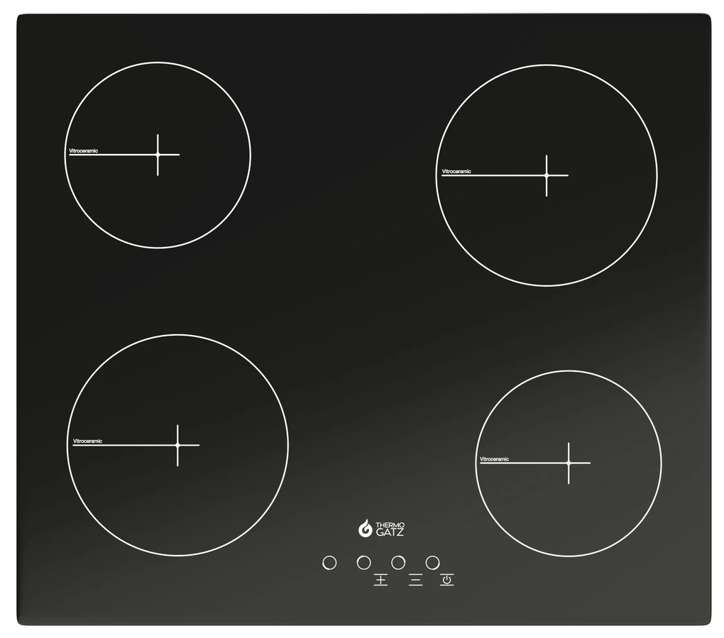 Thermogatz TGS 6040 GL Κεραμική Εστία Αυτόνομη 59x52cm