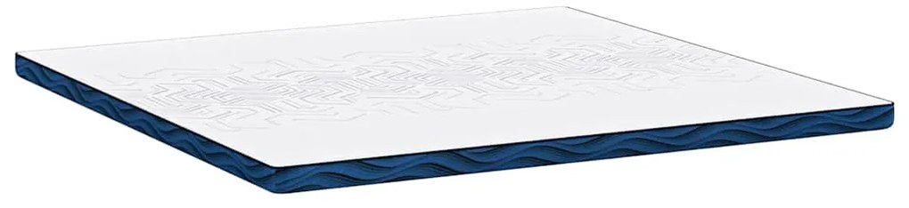 vidaXL Στρώμα επικάλυψης Λευκό 70 x 200 x 8 εκ. Υφασμα Jacquard