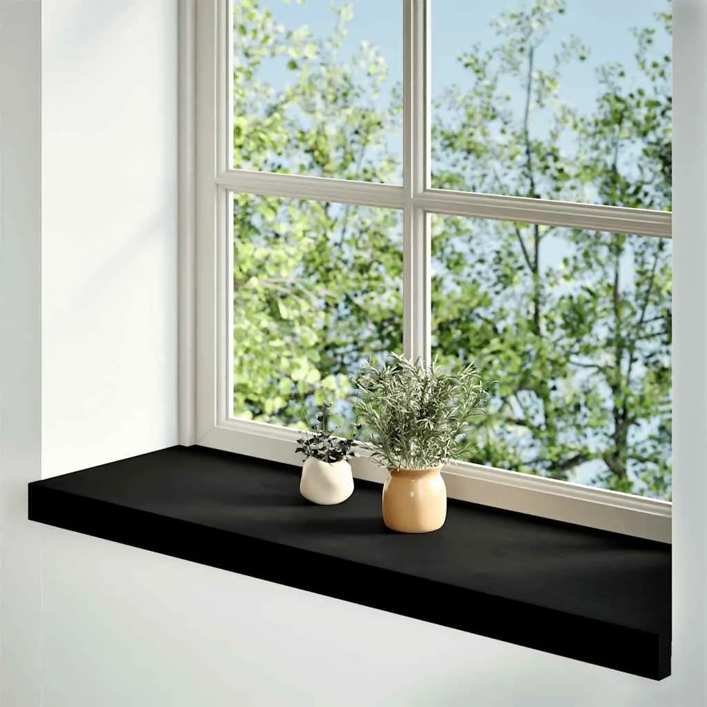 vidaXL Περβάζια παραθύρων 2 τεμ. Σκ. Καφέ 80x25x2 εκ. Μασίφ Ξύλο Δρυός