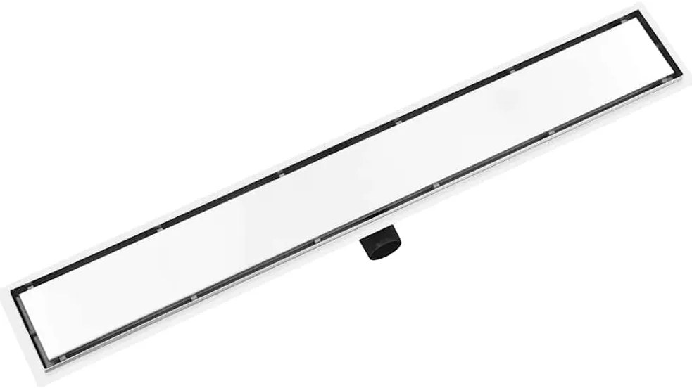 vidaXL Σιφόνι Ντουζιέρας με Κάλυμμα 2 σε 1 93x14 εκ. Ανοξείδωτο Ατσάλι
