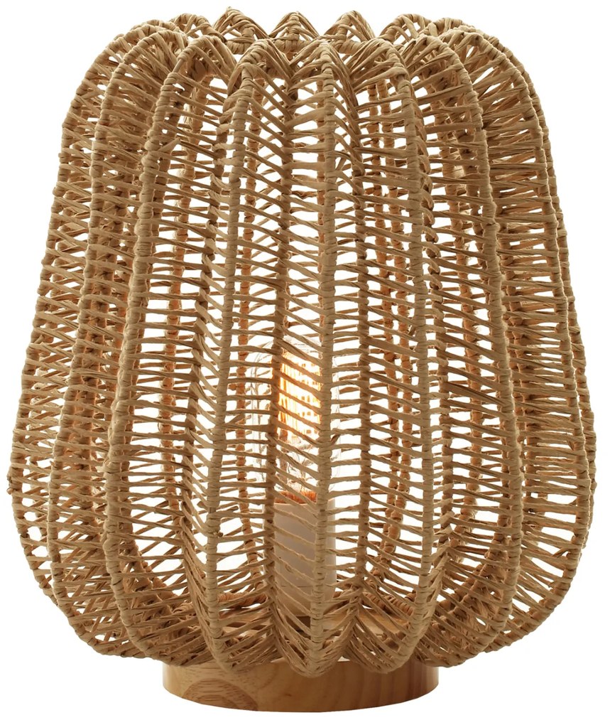 ΕΠΙΤΡΑΠΕΖΙΟ ΦΩΤΙΣΤΙΚΟ HM4350 ΜΕΤΑΛΛΟ ΜΕ PAPER ROPE ΣΕ ΦΥΣΙΚΟ Φ30,5Χ34Υεκ. - 0512249 - HM4350