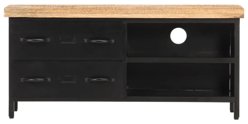 vidaXL Έπιπλο Τηλεόρασης 90 x 30 x 41 εκ. από Ακατέργαστο Ξύλο Μάνγκο