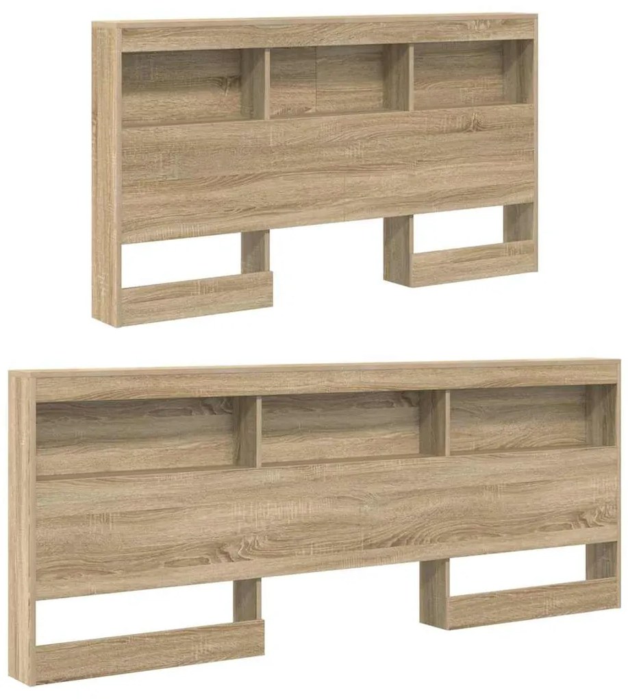 vidaXL Κεφαλάρι Αποθήκης με ράφι Δρύς Sonoma 140 cm Επεξεργασμένο ξύλο