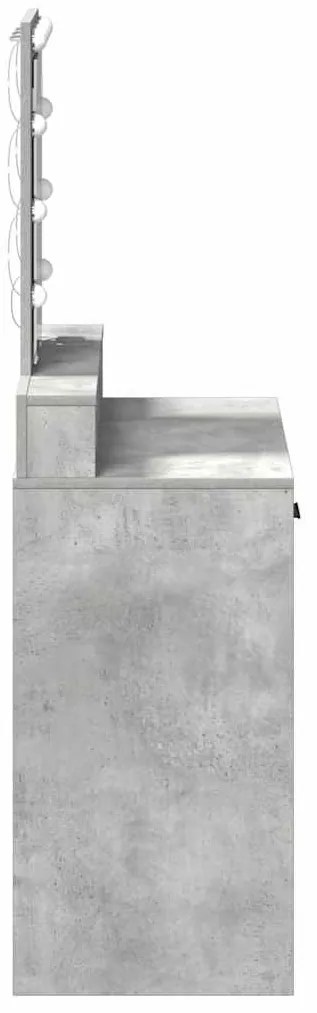 vidaXL Τραπέζι περιποίησης Γκρι 79 x 41 x 140 εκ. Επεξεργασμένο ξύλο