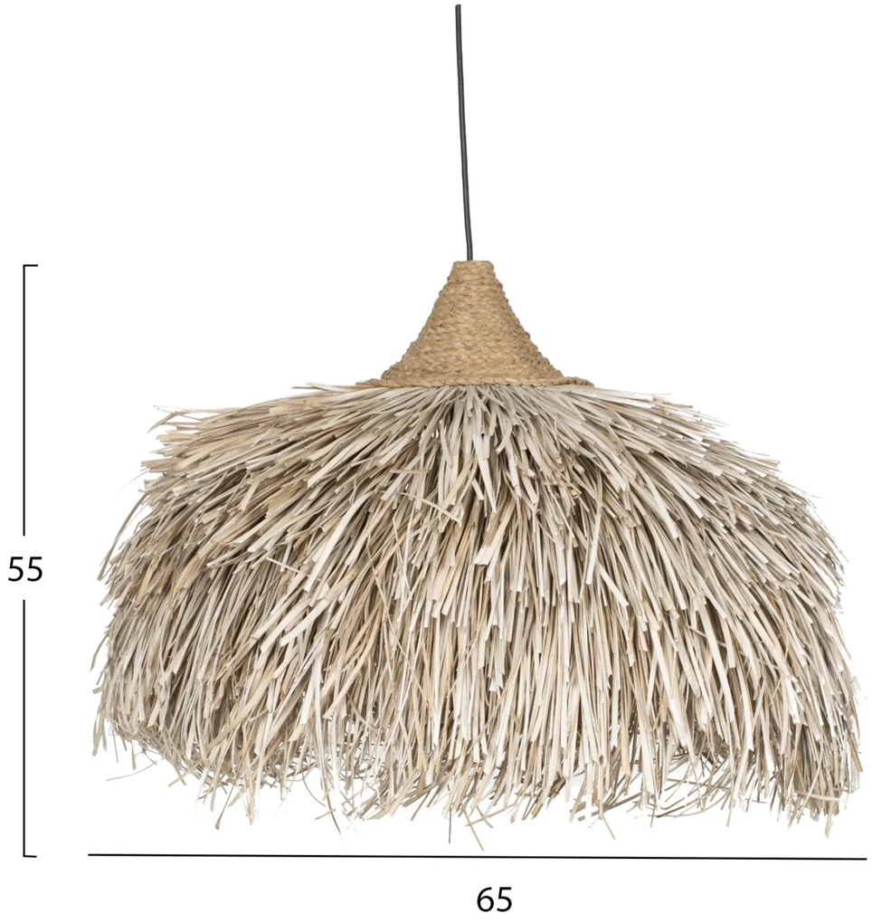 ΦΩΤΙΣΤΙΚΟ ΟΡΟΦΗΣ ΣΤΡΟΓΓΥΛΟ ΚΑΠΕΛΟ ΙΝΕΣ PANDAN ΣΕ WHITEWASH 65x65x55Yεκ.HM7773