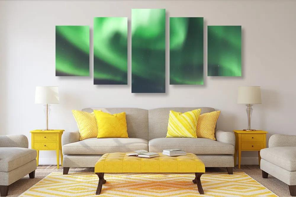 Εικόνα 5 μερών ασυνήθιστη πράσινη λάμψη - 100x50