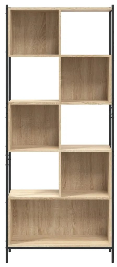 vidaXL Βιβλιοθήκη Sonoma Δρυς 72 x 28 x 172 εκ. από Επεξεργασμένο Ξύλο