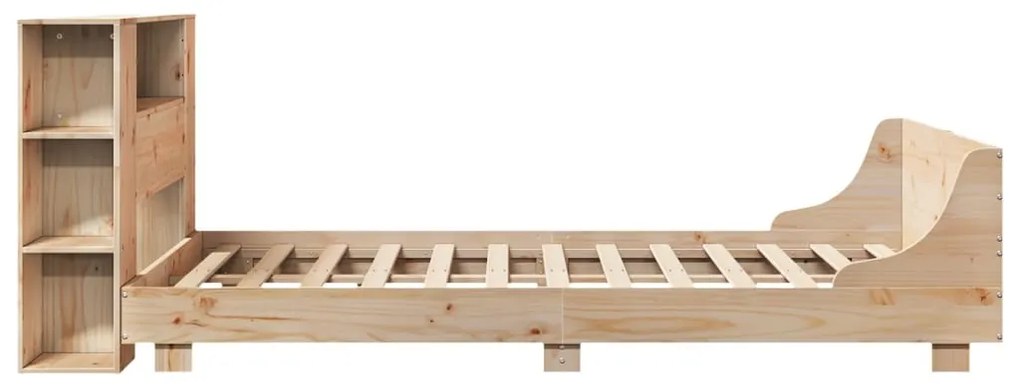 vidaXL Σκελετός Κρεβατιού Χωρίς Στρώμα 120x190 εκ Μασίφ Ξύλο Πεύκου