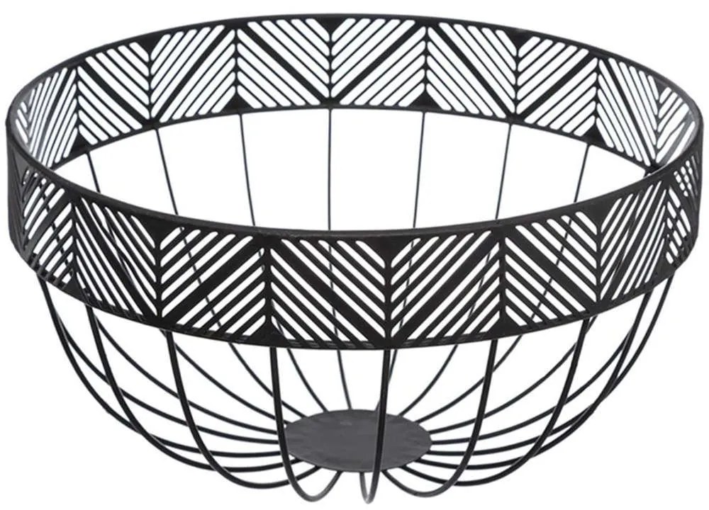 Φρουτιέρα 07.154288 25Χ14cm Μεταλλική Black Metal