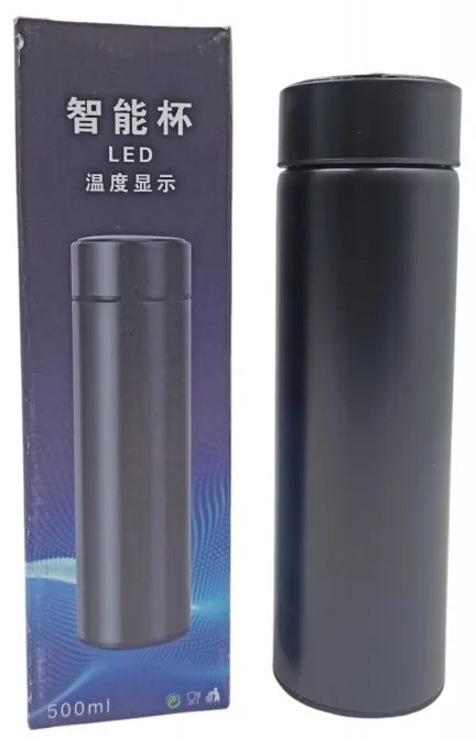 ΑΝΟΞΕΙΔΩΤΟ ΘΕΡΜΟΣ 500ml ΜΑΥΡΟ ΧΖ-6604-ΧΖ-6604