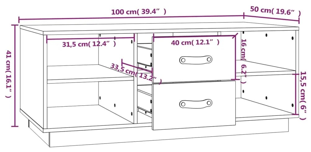 ΤΡΑΠΕΖΑΚΙ ΣΑΛΟΝΙΟΥ ΛΕΥΚΟ 100X50X41 ΕΚ. ΑΠΟ ΜΑΣΙΦ ΞΥΛΟ ΠΕΥΚΟΥ 818271