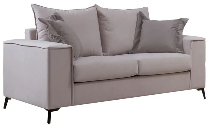 Καναπές Verona 2θέσιος cream - μαξιλάρια mocha 173x93x100εκ - 168-000048